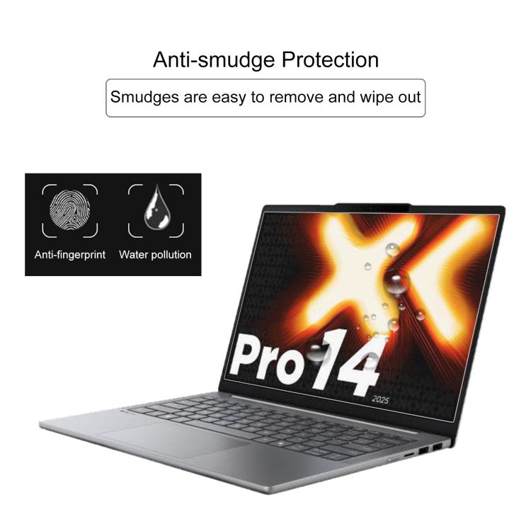 Película de vidrio templado con protección contra la luz azul y privacidad 9H, For Lenovo XiaoXin Pro 14 2025