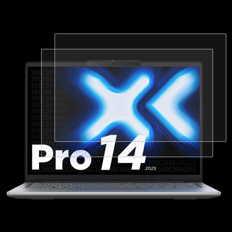 2 láminas de vidrio templado con protección contra la luz azul y privacidad 9H, For Lenovo XiaoXin Pro 14 2025