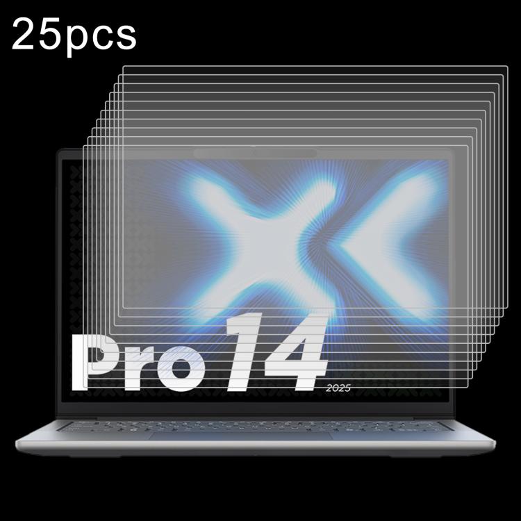 25 láminas de vidrio templado con protección contra la luz azul y privacidad 9H, For Lenovo XiaoXin Pro 14 2025