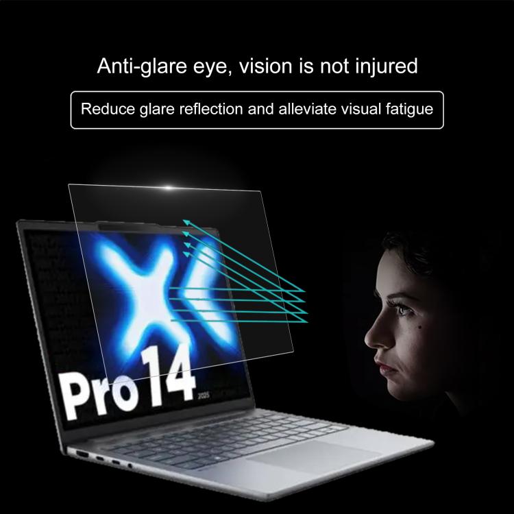 25 láminas de vidrio templado con protección contra la luz azul y privacidad 9H, For Lenovo XiaoXin Pro 14 2025