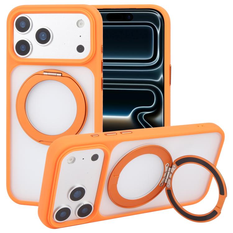 Funda para teléfono GEBEI Jazz Series con soporte giratorio de 360 grados, tacto suave y acabado mate, compatible con MagSafe., For iPhone 17 Pro Max, For iPhone 17 Pro