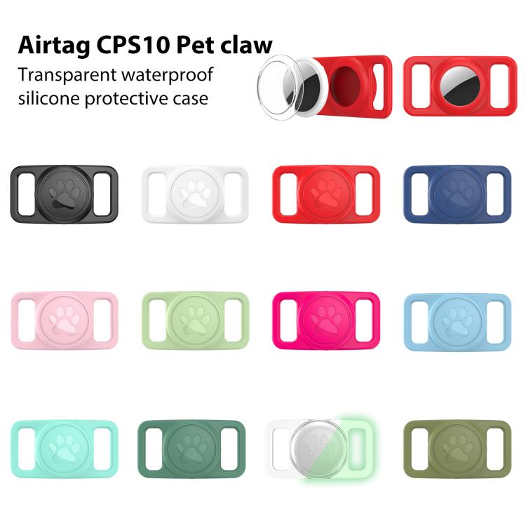 Funda transparente de policarbonato para collar rastreador de mascotas de silicona xDfind, For AirTag 2nd Gen / AirTag 1st Gen