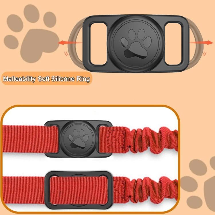 Funda transparente de policarbonato para collar rastreador de mascotas de silicona xDfind, For AirTag 2nd Gen / AirTag 1st Gen