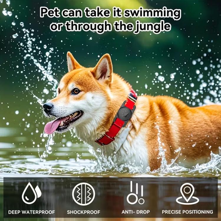 Funda transparente de policarbonato para collar rastreador de mascotas de silicona xDfind, For AirTag 2nd Gen / AirTag 1st Gen