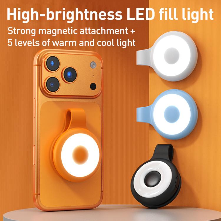 Luz de relleno LED portátil con clip magnético