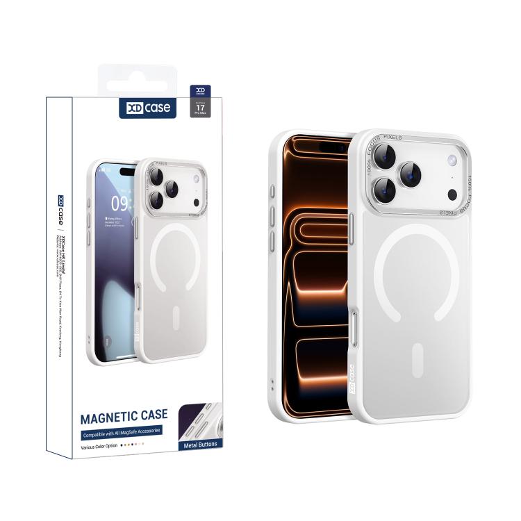 Funda magnética para teléfono XDcase con marco de lente metálico y tacto suave, For iPhone 17 Pro Max, For iPhone 17 Pro, For iPhone 17