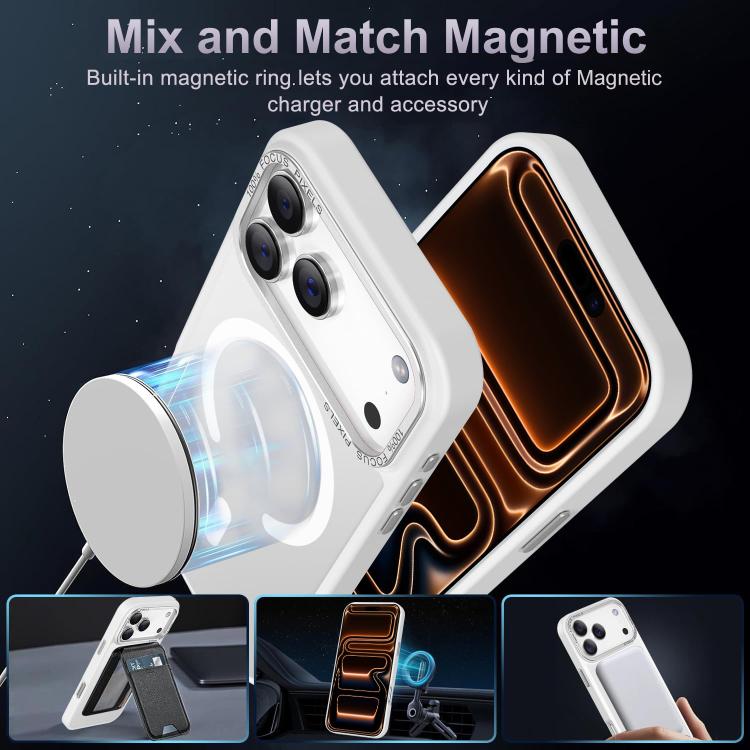 Funda magnética para teléfono XDcase con marco de lente metálico y tacto suave, For iPhone 17 Pro Max, For iPhone 17 Pro, For iPhone 17