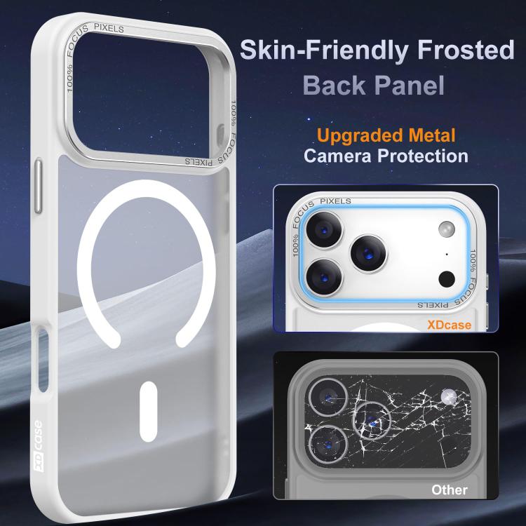 Funda magnética para teléfono XDcase con marco de lente metálico y tacto suave, For iPhone 17 Pro Max, For iPhone 17 Pro, For iPhone 17