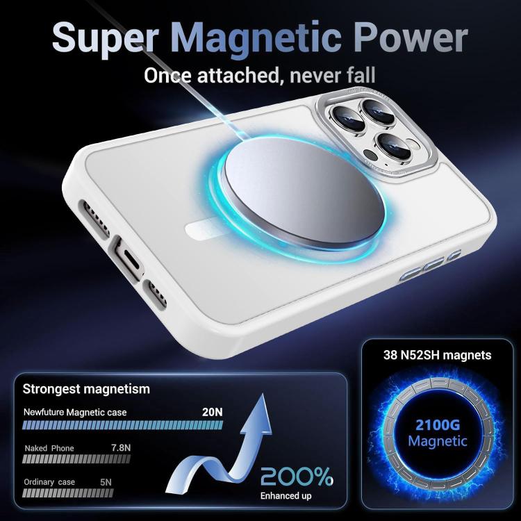 Funda magnética para teléfono XDcase con marco de lente metálico y tacto suave, For iPhone 16 Pro Max, For iPhone 16 Pro, For iPhone 15 Pro Max, For iPhone 15 Pro