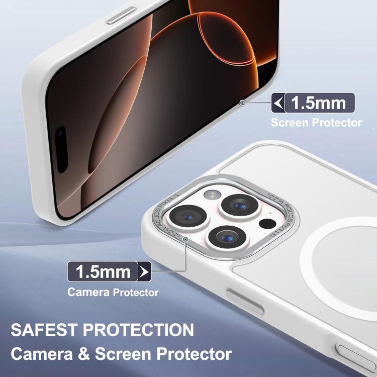 Funda magnética para teléfono XDcase con marco de lente metálico y tacto suave, For iPhone 16 Pro Max, For iPhone 16 Pro, For iPhone 15 Pro Max, For iPhone 15 Pro