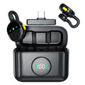 Micrófono de solapa inalámbrico con cancelación de ruido Q28 2 en 1, Type-C Plug, 8 Pin Plug
