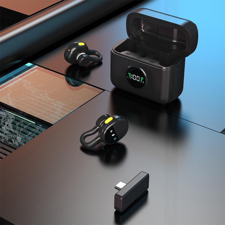 Micrófono de solapa inalámbrico con cancelación de ruido Q28 2 en 1, Type-C Plug, 8 Pin Plug