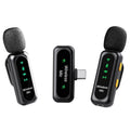 Micrófono inalámbrico de solapa K7 2 en 1 con base de carga., Type-C Plug, 8 Pin Plug