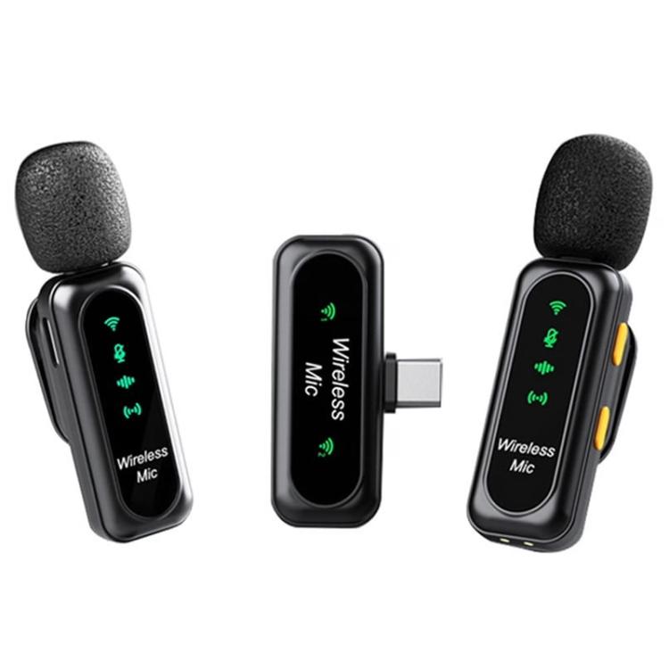 Micrófono inalámbrico de solapa K7 2 en 1 con base de carga., Type-C Plug, 8 Pin Plug
