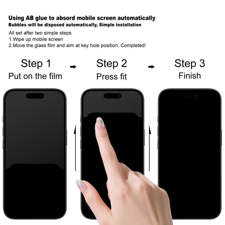 Película de vidrio templado de cobertura total de la serie antirreflectante imak, For iPhone 17 Pro Max, For iPhone 17 Pro, For iPhone 17, For iPhone Air