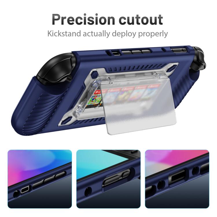 Funda protectora híbrida antideslizante de TPU texturizado para PC y consola de juegos con ranura para tarjetas., For Nintendo Switch 2
