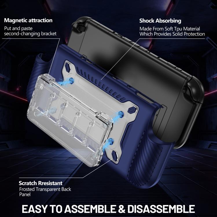 Funda protectora híbrida antideslizante de TPU texturizado para PC y consola de juegos con ranura para tarjetas., For Nintendo Switch 2