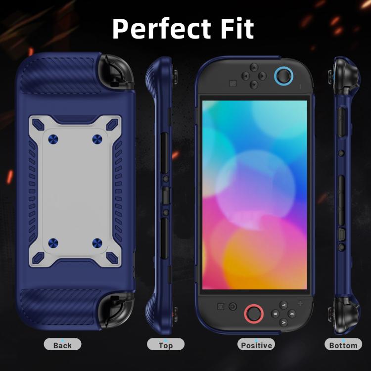 Funda protectora híbrida antideslizante de TPU texturizado para PC y consola de juegos con ranura para tarjetas., For Nintendo Switch 2