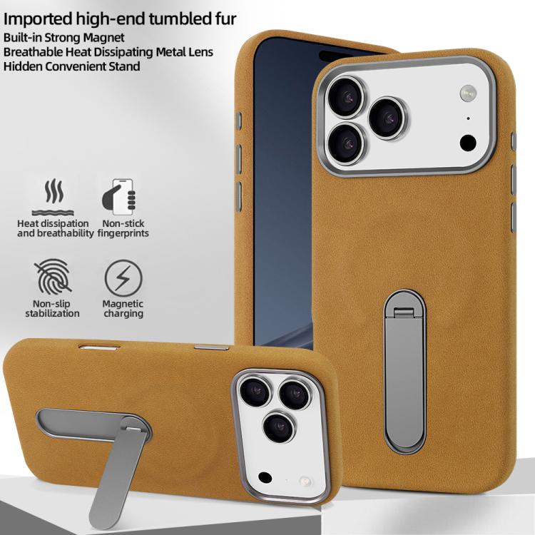Funda para teléfono VIETAO de ante y piel sintética con MagSafe y soporte, For iPhone 17 Pro Max, For iPhone 17 Pro, For iPhone 17, For iPhone Air