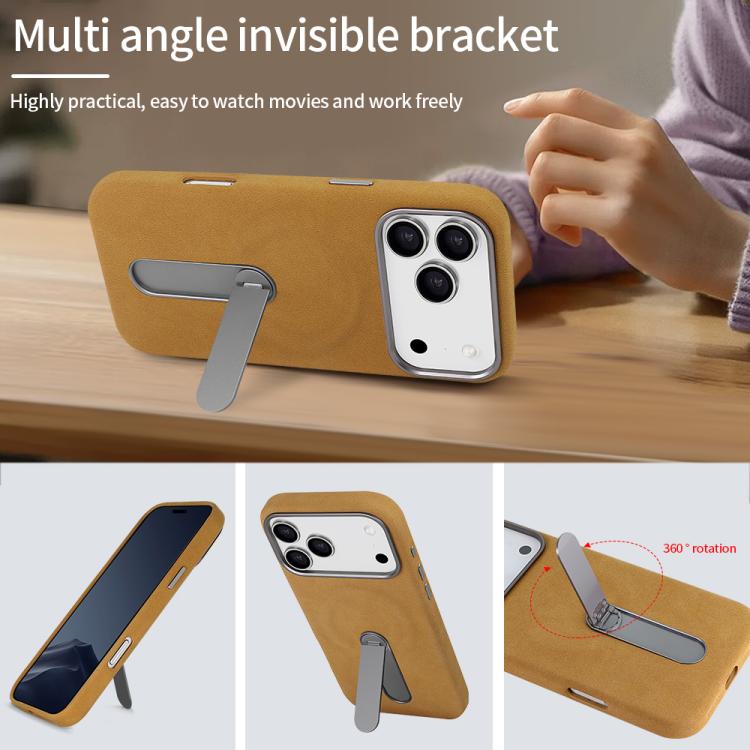 Funda para teléfono VIETAO de ante y piel sintética con MagSafe y soporte, For iPhone 17 Pro Max, For iPhone 17 Pro, For iPhone 17, For iPhone Air