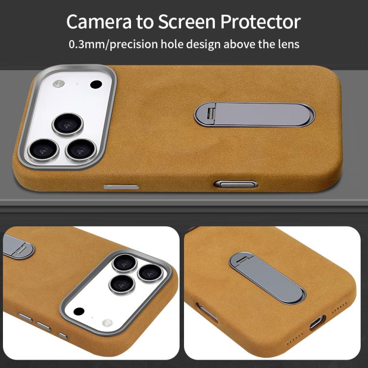 Funda para teléfono VIETAO de ante y piel sintética con MagSafe y soporte, For iPhone 17 Pro Max, For iPhone 17 Pro, For iPhone 17, For iPhone Air