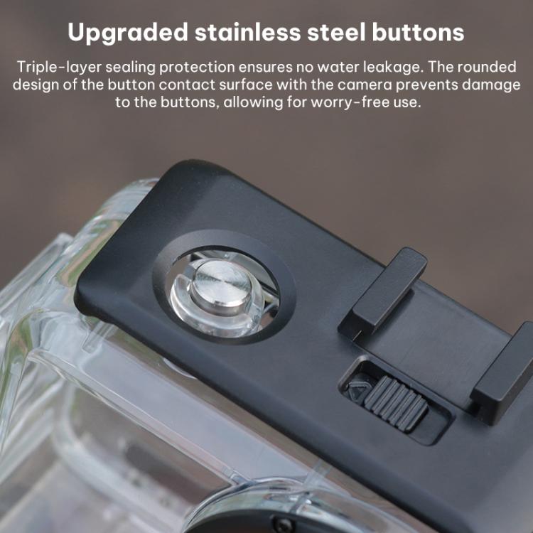Carcasa de buceo sellada e impermeable para inmersión de 60 m, For DJI Osmo Action 6 60m Underwater