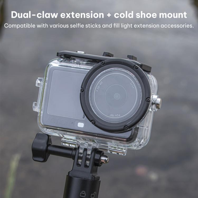 Carcasa de buceo sellada e impermeable para inmersión de 60 m, For DJI Osmo Action 6 60m Underwater