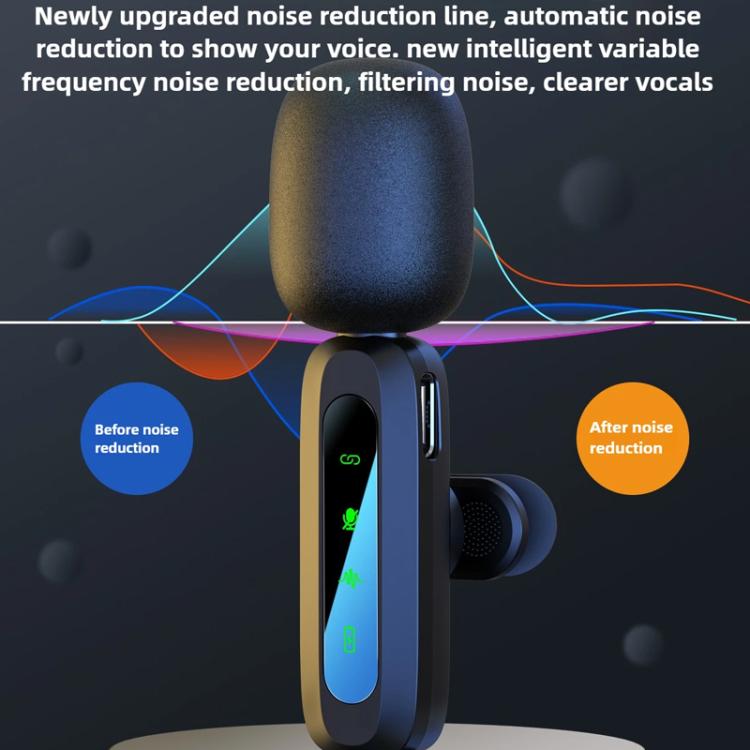 Micrófono inalámbrico de solapa J3 con reducción de ruido. Mini micrófono., 1 Mic + Type-C Plug, 1 Mic + 8 Pin Plug