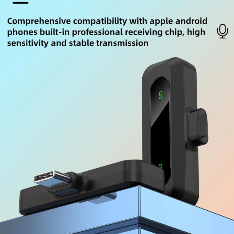 Micrófono inalámbrico de solapa J3 2 en 1 con reducción de ruido. Mini micrófono., 2 Mics + Type-C Plug, 2 Mics + 8 Pin Plug