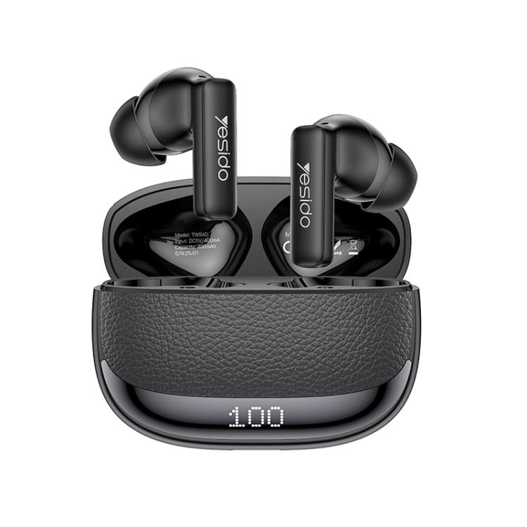Auriculares Bluetooth Yesido TWS40 con cancelación de ruido ANC+ENC y cuatro micrófonos., TWS40