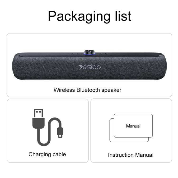 Altavoz inalámbrico Bluetooth de escritorio Yesido YSW42 de 20 W, YSW42