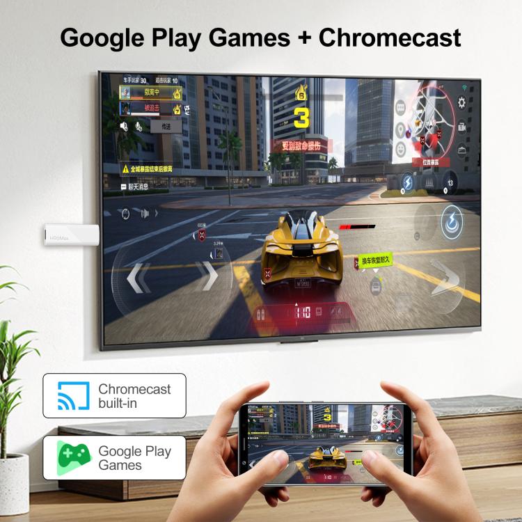 H96 Max H313 Android 14 Mini HD TV Stick con control remoto, ARM Cortex-A53 Quad Core, 2GB+16GB, 2GB+8GB