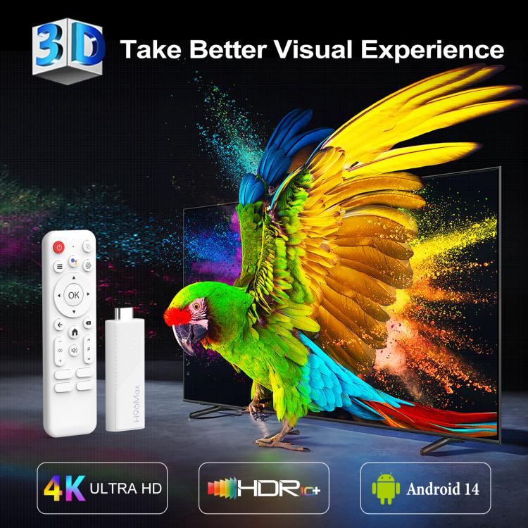 H96 Max H313 Android 14 Mini HD TV Stick con control remoto, ARM Cortex-A53 Quad Core, 2GB+16GB, 2GB+8GB