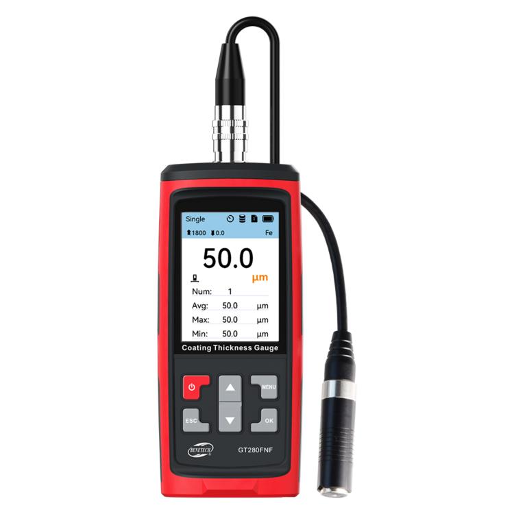 Medidor de espesor de recubrimiento tipo partido BENETECH GT280FNF, GT280FNF
