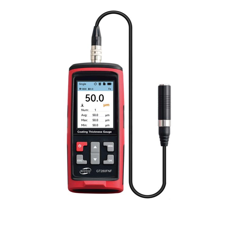 Medidor de espesor de recubrimiento tipo partido BENETECH GT280FNF, GT280FNF