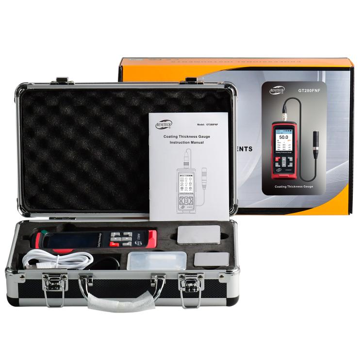 Medidor de espesor de recubrimiento tipo partido BENETECH GT280FNF, GT280FNF