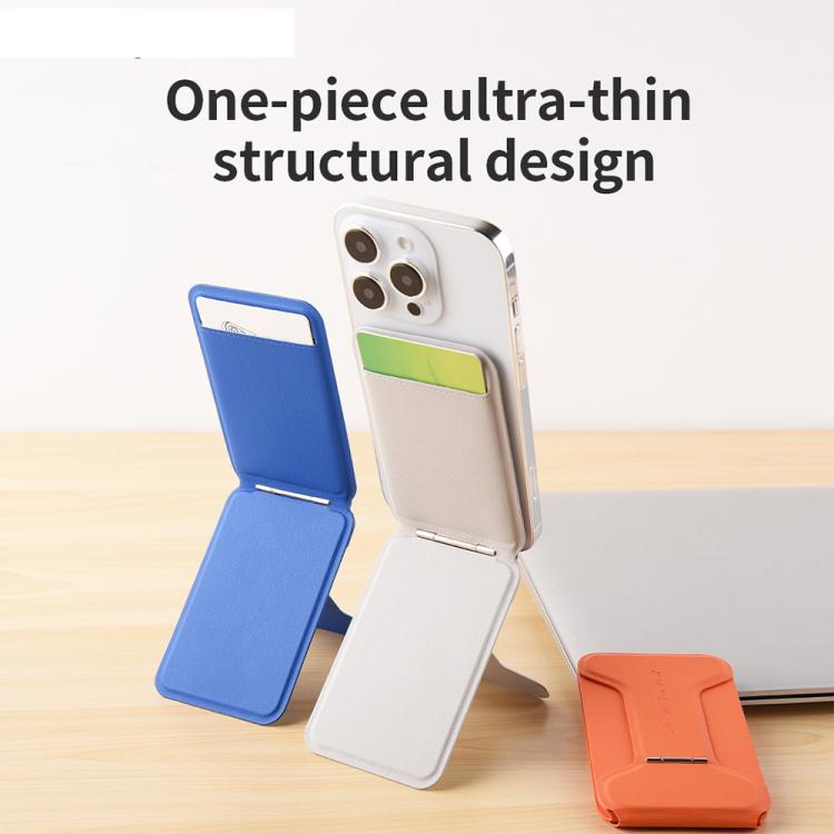 Soporte magnético para teléfono con bisagra en forma de I y tarjetero, con diseño personalizable "Haz lo que quieras".