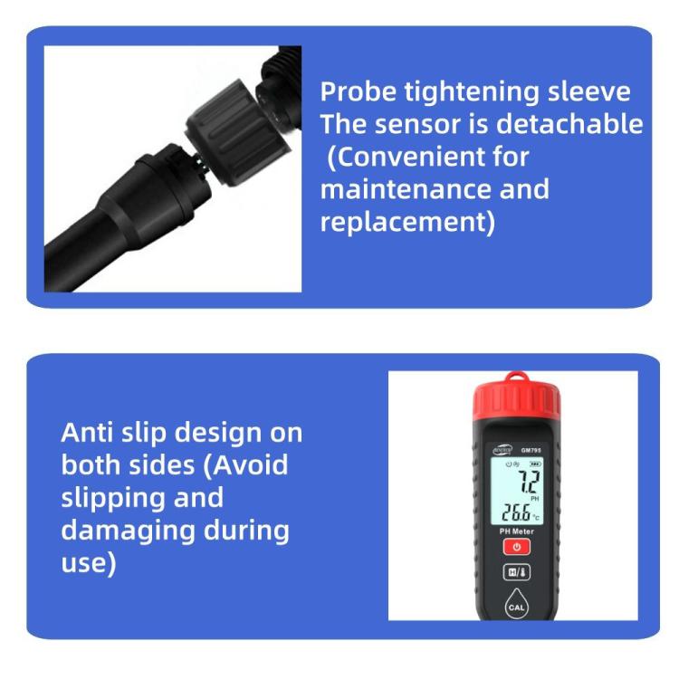 Medidor de pH portátil para suelos BENETECH GM795, GM795