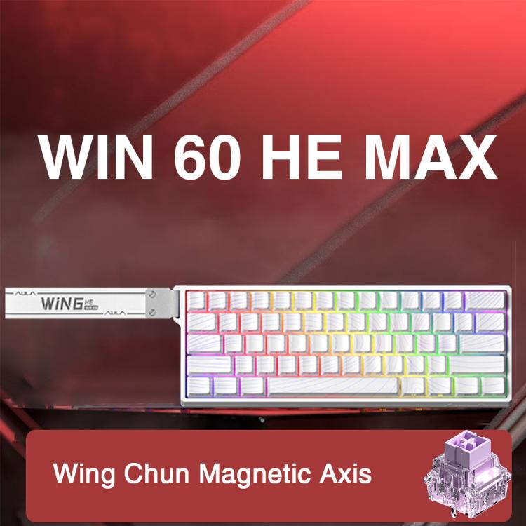 Teclado con cable RGB AULA WIN60HE MAX Edition de 60 teclas