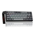 Teclado con cable RGB AULA WIN68HE Pro de 68 teclas, WIN68HE Dark Grey+Light Grey Shaped Magnetic Axis