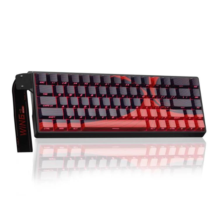 Teclado con cable RGB AULA WIN68HE MAX de 68 teclas, WIN68HE Red Wing Chun Magnetic Axis