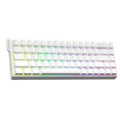 Teclado con cable RGB AULA WIN68HE, versión estándar, 68 teclas, WIN68HE Side Printed White Grey Wood Magnetic Axis