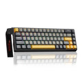 Teclado con cable RGB AULA WIN68HE MAX de 68 teclas., WIN68HE Dark+Light+Yellow Wing Chun Magnetic Axis