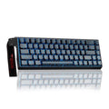 Teclado con cable RGB AULA WIN68HE, versión estándar, 68 teclas, WIN68HE Black Contour Lines Grey Wood Magnetic Axis
