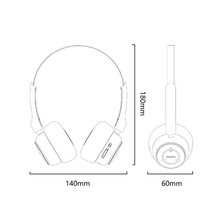 Auriculares inalámbricos Bluetooth Yesido EP15 de diadema, EP15