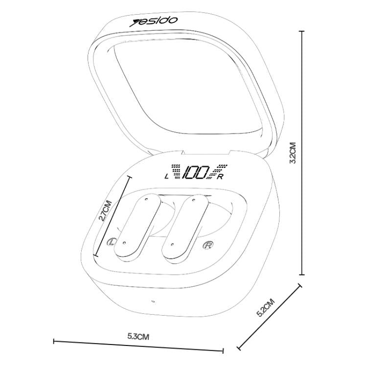 Auriculares inalámbricos Bluetooth Yesido TWS36 TWS, TWS36