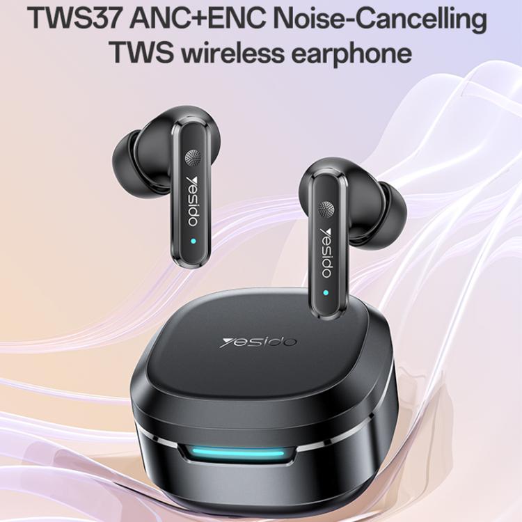 Auriculares inalámbricos Bluetooth Yesido TWS37 con cancelación activa de ruido (ANC/ENC)., TWS37