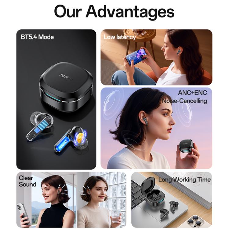 Auriculares inalámbricos Bluetooth Yesido TWS37 con cancelación activa de ruido (ANC/ENC)., TWS37