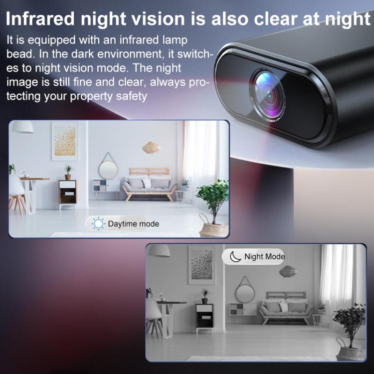 Mini cámara WiFi inteligente X7 HD con visión nocturna infrarroja y monitor de detección de movimiento, X7