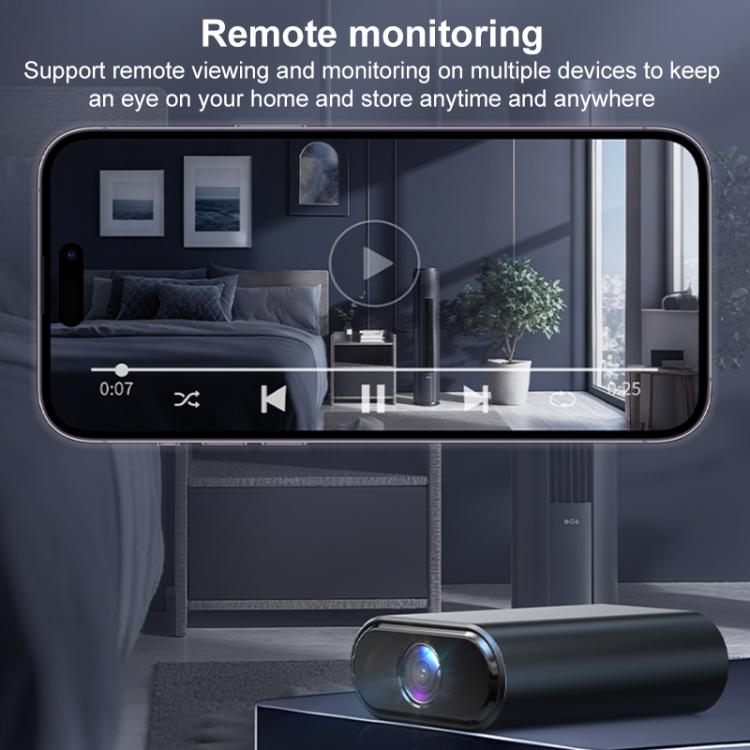 Mini cámara WiFi inteligente X7 HD con visión nocturna infrarroja y monitor de detección de movimiento, X7
